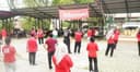 Senam Sehat Bersama Telkomsel, Camat Bontang Selatan Apresiasi Kolaborasi Dorong Gaya Hidup Sehat