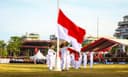 Penurunan Bendera HUT RI di IKN, Budaya Nusantara Warnai Perayaan Kemerdekaan