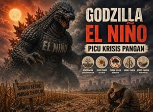 Ilustrasi Godzilla El Nino