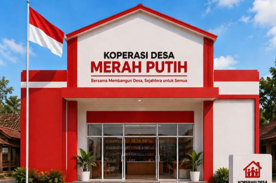 Ilustrasi Koperasi Merah Putih