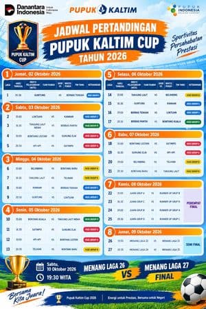 Jadwal Pertandingan Pupuk Kaltim Cup