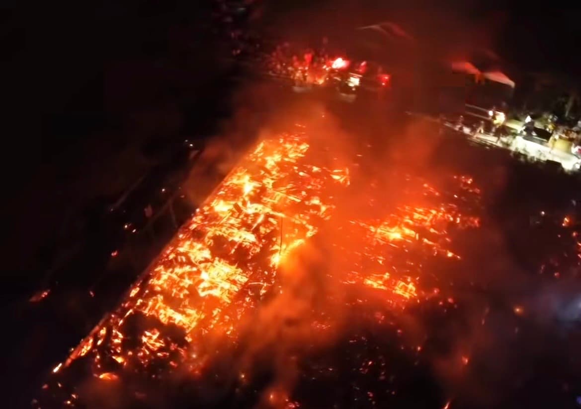 Kebakaran di Palaran