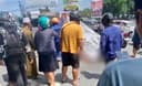 Truk Roda 10 Lindas Motor di Simpang Pasar Buton Balikpapan, Pelajar Meninggal di Lokasi