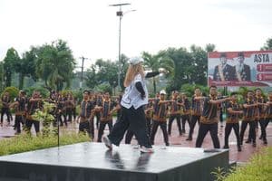 Kegiatan Senam Polda Kaltim