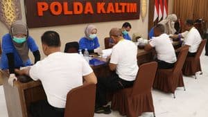 pemeriksaan kesehatan Polda Kaltim
