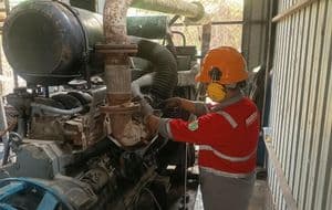 mesin pembangkit Long Iram
