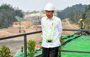 Presiden Jokowi di IKN (foto: bisnis)