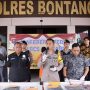 Konferensi Pers Polres Bontang, Ungkap Kasus Pembunuhan di KM 3 (foto: polresbontang)