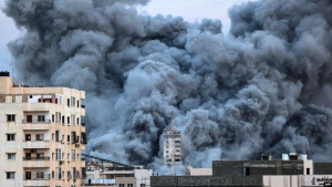 Serangan Israel di Jalur Gaza (foto:VOA)