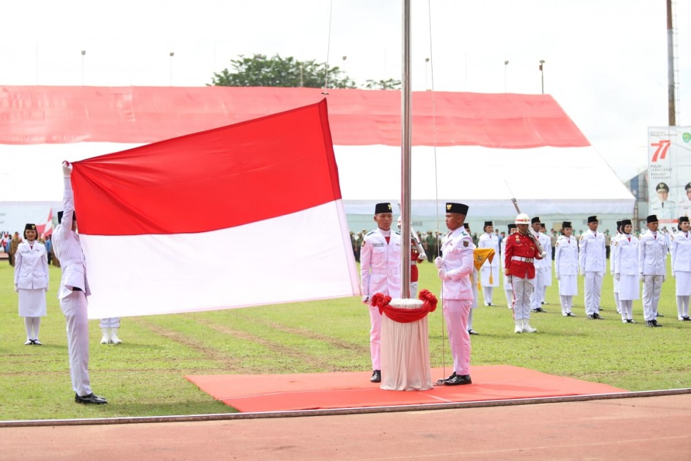 Upacara HUT Kemerdekaan RI (foto: Disparkaltim) 