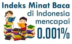 Ilustrasi minat baca di indonesia (ist)