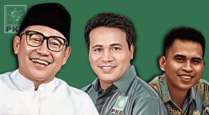 Ilustrasi Ketua Umum PKB Muhaimin Iskandar, Ketua DPW PKB Kaltim Syafruddin, dan Wakil Ketua DPW PKB Kaltim Sutomo Jabir (dok: kolase/katakaltim)