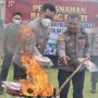 Pemusnahan puluhan kg narkoba (dok: humas polres)