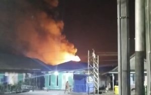 Kebakaran di Bontang Kuala