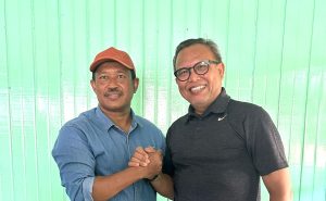 Ketua DPD NasDem Kutim Arfan dan Ketua DPC Demokrat Kutim Ordiansyah (aset: katakaltim)
