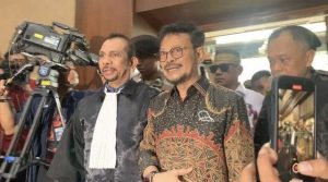 Eks Menteri Pertanian Syahrul Yasin Limpo (SYL) hadir di Pengadilan Tipikor Jakarta untuk menghadapi sidang vonis (aset: detik)