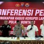 Polres Bontang gelar konferensi pers terkait dugaan kasus Tipikor Labkesda (aset: katakaltim)