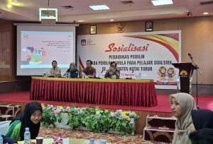 KPU Kutim gelar Sosialisasi Pendidikan Pemilih Pada Pemilih Pemula Pelajar SMA/SMK se-Kutai Timur (aset: katakaltim)