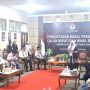 KPU Kutim sambut kedatangan bacalon Bupati dan Wakil Bupati Kutim mendaftar di KPU pada Selasa 27 Agustus 2024 (aset: Caca/katakaltim)