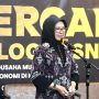 Bacalon Wali Kota Bontang, Najirah saat membuka Rakercab dan Dialog Bisnis gelaran HIPMI Bontang (aset: katakaltim)