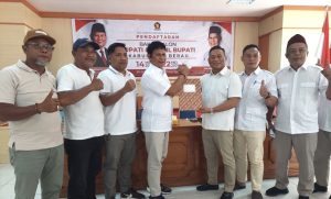 Konferensi pers DPC Gerindra Berau terkait penunjukan calon untuk Pilkada 2024 (aset: kaltimtoday)