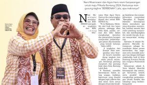 Calon kepala daerah Kota Bontang Neni Moerniaeni dan Agus Haris (aset: Sandi/katakaltim)