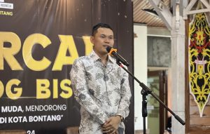 Ketua panitia gelaran Rakercab dan Dialog Bisnis HIPMI Bontang, Arisaldi (aset: katakaltim)