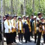 Presiden Jokowi meninjau sekaligus mencanangkan kawasan Wanagama Nusantara yang berada di Zona Rimba Kota B Kawasan Inti Pusat Pemerintahan (KIPP), IKN.(aset: OIKN)