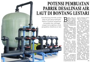 Ilustrasi desalinasi air laut. Di Kota Bontang katanya potenis pembuatan desalinasi air laut cukup tinggi. Apalagi Bontang kerapa kekurangan air bersih (aset: katakaltim)