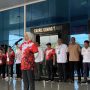 Sri Wartini, Plh Kepala Dispora Kaltim membuka TC Pra POPNAS di halaman Parkir Kadrie Oening Tower, Rabu (30/10/2024). (aset: nirma/ katakaltim)