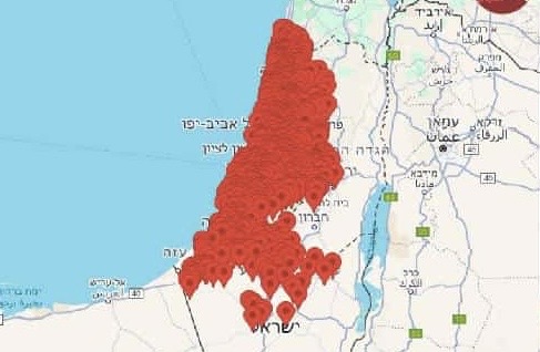 Iran menargetkan beberapa lokasi di Israel (aset: the cradle)