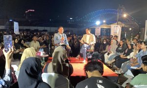 Calon Wali Kota Samarinda, Andi Harun diskusi dengan pemuda (aset: puji/katakaltim)