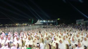 Ribuan Rebana Semarakkan Gelaran Kutim Bershalawat dalam Rangka Hari Santri Nasional (aset: ainun/katakaltim)