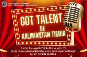 Dinas Perpustakaan dan Kearsipan Kota Bontang akan menggelar Got Talent se-Kalimantan Timur (aset: DPK/katakaltim)