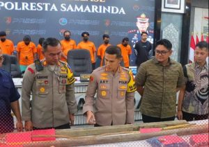 Polresta Samarinda gelar konferensi pers (aset: puji/katakaltim)