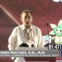 Calon Wakil Gubernur Kaltim Hadi Mulyadi dalam debat perdana di Kota Samarinda. (aset: ss/TVRI Kaltim)