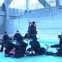 Suasana TC pencak silat di Gedung Pencak Silat Polder Air Hitam, Samarinda (aset: nirma/katakaltim)