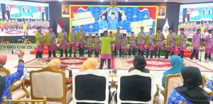 Korps Pegawai Republik Indonesia (Korpri) Kota Balikpapan menggelar kegiatan seminar penguatan pola asuh di lingkungan keluarga Korpri, Senin (18/11/2024). (aset: hlm/katakaltim.com)