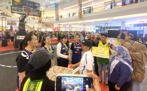 Suasana penutupan Kejuaraan Bola Basket 3x3 di Atrium Utama Big Mall Samarinda (aset: nirma/katakaltim)