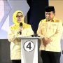 Paslon kepala daerah Bontang nomor urut 3 Neni Moerniaeni dan Agus Haris dalam debat publik kedua di Kota Samarinda (aset: tangkapan layar/youtube KPU Bontang)