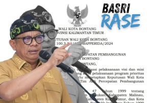 Basri Rase dan SK pembentukan Tim Ahli Percepatan Pembangunan Daerah atau TAPPD Kota Bontang (aset: kolase/katakaltim)