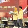 Paslon kepala daerah Kota Bontang Neni Moerniaeni dan Agus Haris dalam debat Pilkada Bontang (aset: agu/katakaltim)