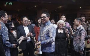 Andi Harun usai hadiri perayaan Natal bersama jemaat Gereja Bethel Indonesia Representative Of Christ's Kingdom (GBI ROCK) Samarinda di gedung LDCC, Jalan DI Panjaitan, Sungai Pinang, Jumat (13/12/2024) malam. (Dok: puji/katakaltim.com)