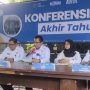 Kepala BNNK Balikpapan, Kombes Pol Bonifasio Rio Rahadianto saat memimpin rilis akhir tahun BNNK Balikpapan, Senin 23 Desember 2024. (Dok: hilman/katakaltim.com)