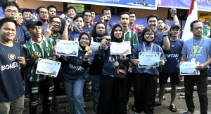 Kontingen PWI Kota Bontang sabet banyak juara di ajang Porwada 2024 di Kota Samarinda. (aset: ali/katakaltim.com)