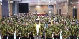 Angkatan Muda Partai Golkar (AMPG) Kutim gelar silaturahmi awal tahun bersama seluruh kader di Hotel Royal Victoria, Sangatta, Sabtu 18 Januari 2025. (Dok: pribadi)