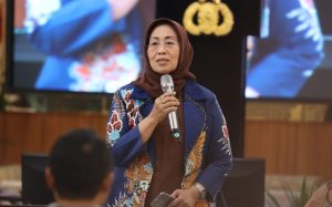 Ketua Dewan Pers, Ninik Rahayu dalam acara rilis akhir Tahun 2024, di Rupatama Mabes Polri, Selasa (31/12). (dok: Dewan Pers)