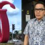 Potret Tugu Pesut di simpang Lembuswana dan Wali Kota Samarinda, Andi Harun (dok: galang/katakaltim)