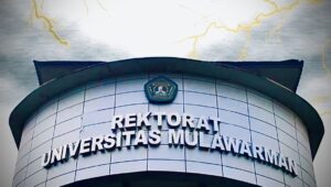 Rektorat Universitas Mulawarman, di Kota Samarinda, Kalimantan Timur (dok: @bemkm_unmul)