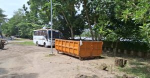 Tempat Pembuangan Sampah (TPS) di Jalan Pulau Sambit, yang baru saja dipindahkan dari jalan Milono, Tanjung Redeb, Berau, dipotret pada Rabu 22 Januari 2025.(dok: Asrin/katakaltim)